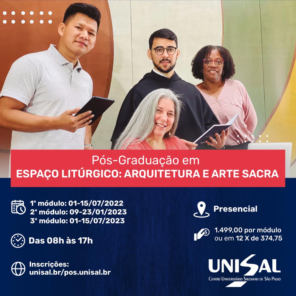 Pós-graduação em ESPAÇO-LITÚRGICO: ARQUITETURA E ARTE SACRA
